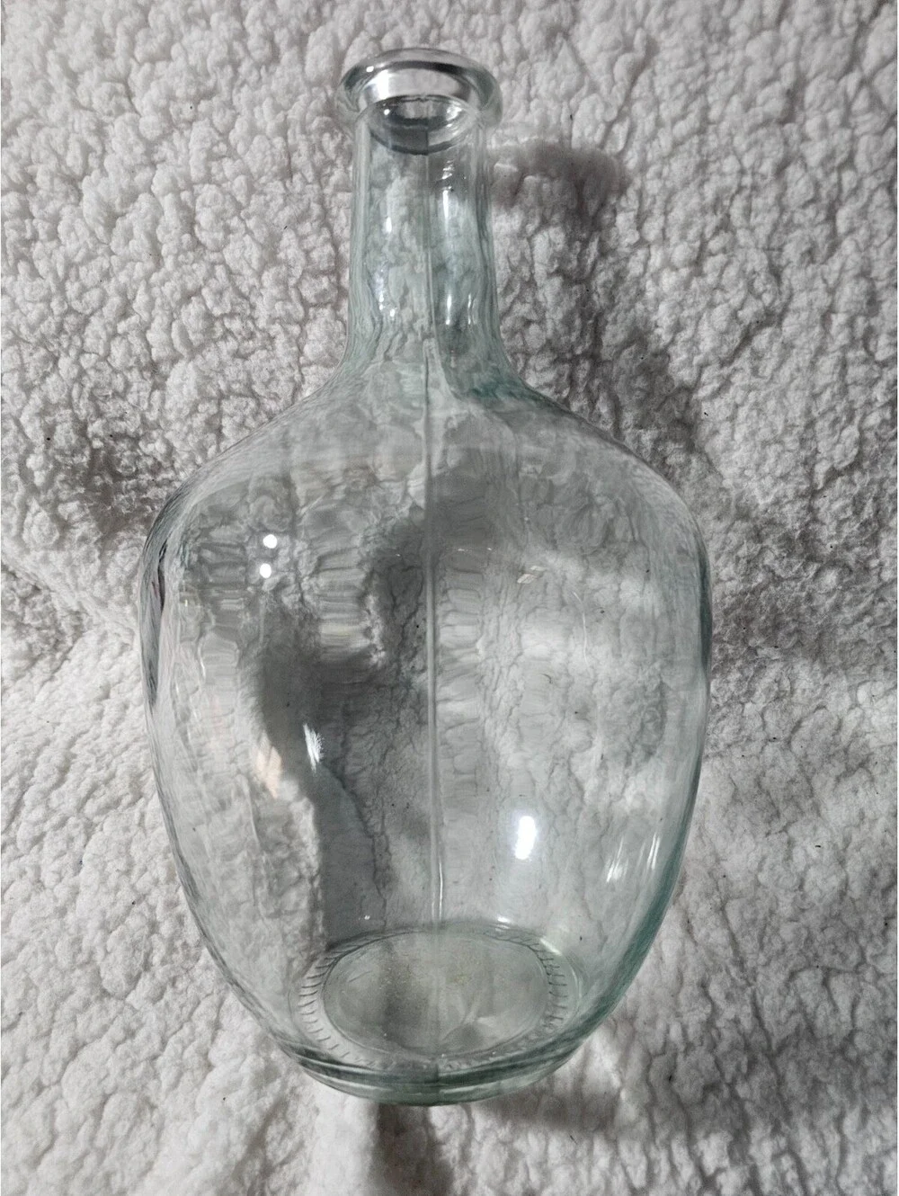 Glass Vase Clear Large Jug Cylinder Water Flowers Bubble Vase Round 12X7 Decor